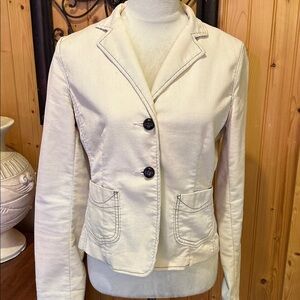 GAP Cream Blazer with Floral Lining